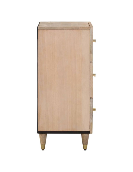 Credenza 40x33x75 cm in Legno Massello di Mango