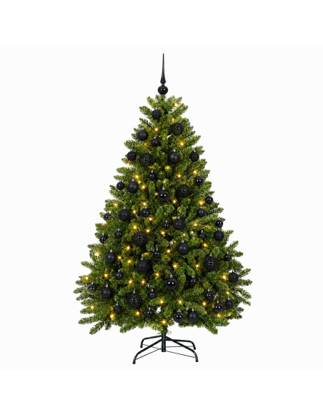 Albero di Natale artificiale verde chiaro con palline 270 cm