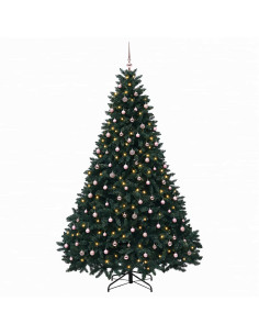 Albero di Natale artificiale verde scuro con palline 300 cm 2