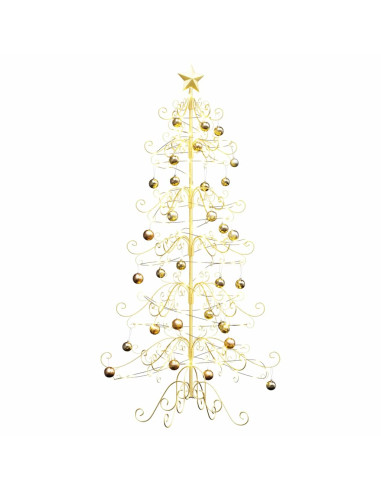 Albero di Natale in metallo Oro 215 cm