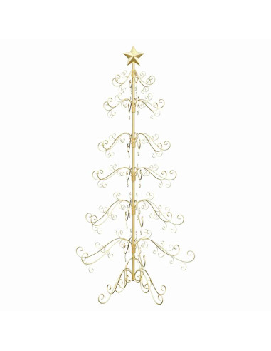 Albero di Natale in metallo Oro 215 cm
