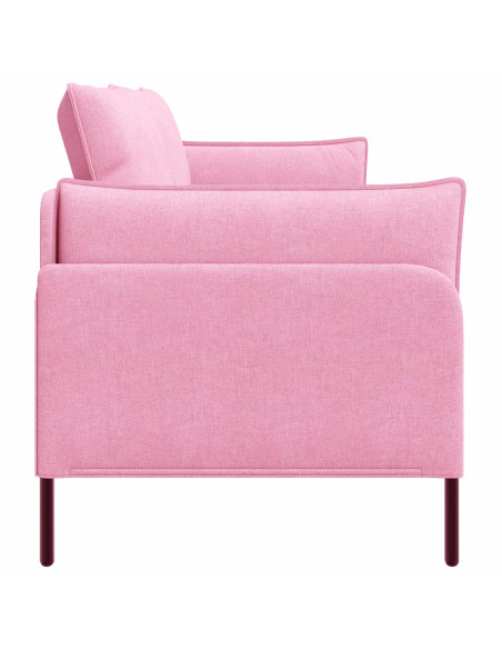 Divano 3-Persone Rosa 222 x 81 x 89 cm Tessuto