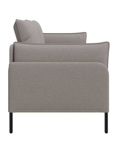 Divano 3-Persone Tortora 222 x 81 x 89 cm Tessuto