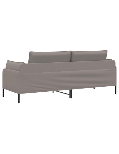 Divano 3-Persone Tortora 222 x 81 x 89 cm Tessuto