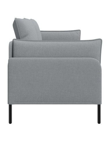 Divano 3-Persone Grigio Chiaro 222 x 81 x 89 cm Tessuto