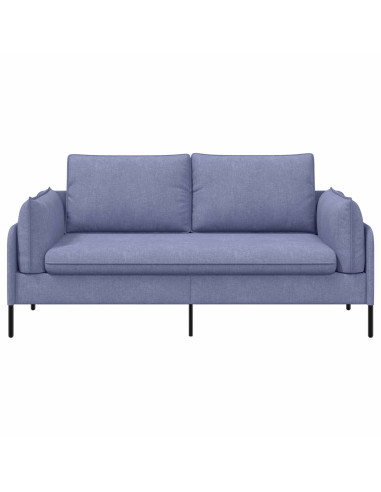 Divano 3-Persone Blu jeans 222 x 81 x 89 cm Tessuto