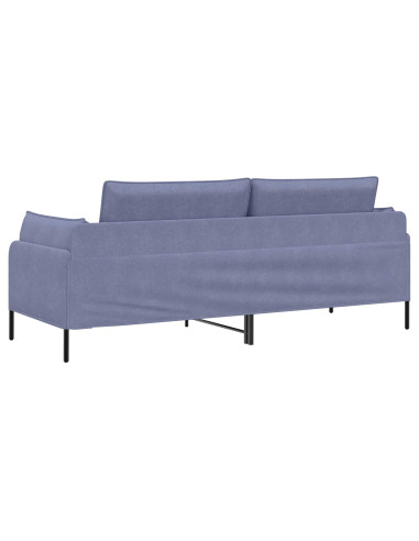 Divano 3-Persone Blu jeans 222 x 81 x 89 cm Tessuto