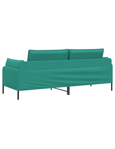 Divano 3-Persone Turchese 222 x 81 x 89 cm Velluto
