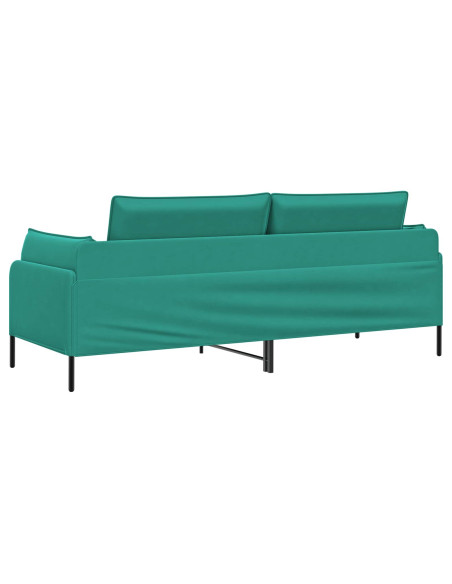 Divano 3-Persone Turchese 222 x 81 x 89 cm Velluto