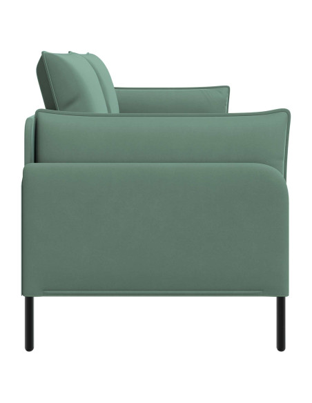 Divano 3-Persone 3 posto Verde Mare 222 x 81 x 89 cm Velluto