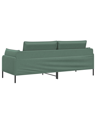 Divano 3-Persone 3 posto Verde Mare 222 x 81 x 89 cm Velluto