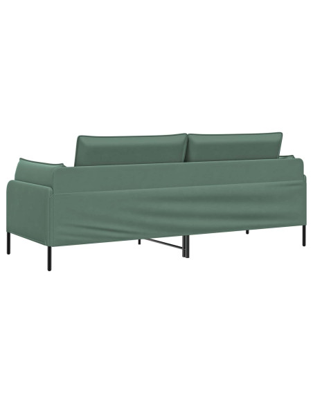 Divano 3-Persone 3 posto Verde Mare 222 x 81 x 89 cm Velluto