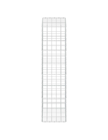 Gabione con filo da 5 mm e rete 10x10 cm 100x50x200 cm