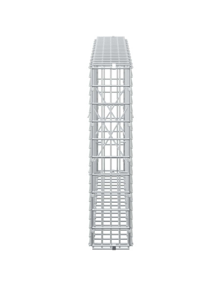 Gabione con Filo da 5 mm e Maglia da 5x2,5 cm 100x10x50 cm