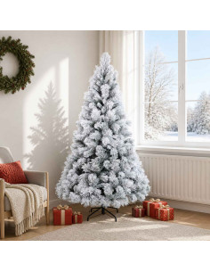 Albero di Natale Artificiale con Rami Pieghevoli 180 cm