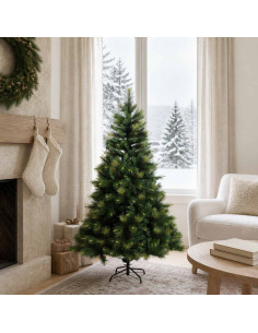 Albero di Natale Artificiale con Rami Pieghevoli 120 cm