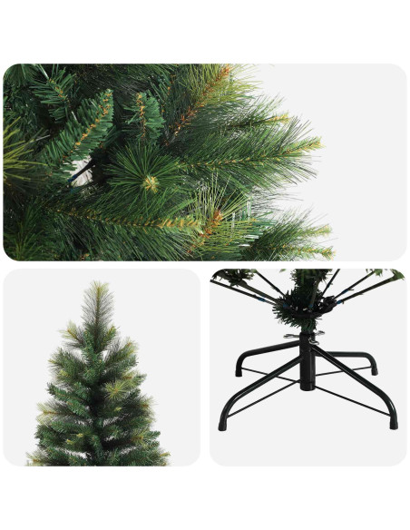 Albero di Natale Artificiale con Rami Pieghevoli 150 cm