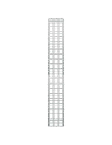 Gabione con Filo da 5 mm e Rete da 5x2,5 cm 50x30x200 cm