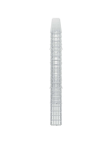 Gabione con Filo da 5 mm e Rete da 5x2,5 cm 250x10x100 cm