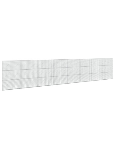 Gabione con Filo da 5 mm e Rete da 5x2,5 cm 800x10x150 cm