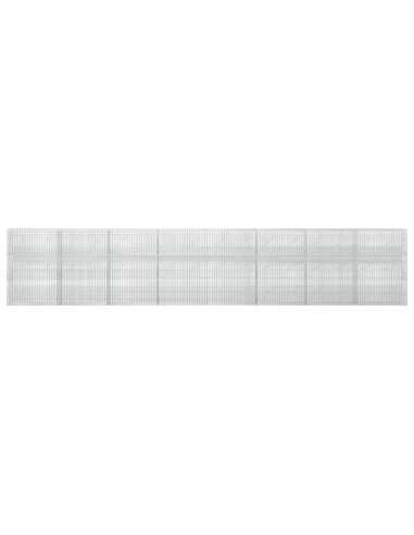 Gabione con Filo da 5 mm e Rete da 5x2,5 cm 800x10x150 cm
