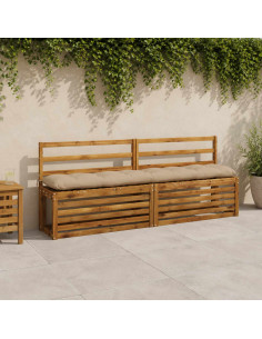 Cuscino per panchina VIANEN 100% Poliestere Sabbia