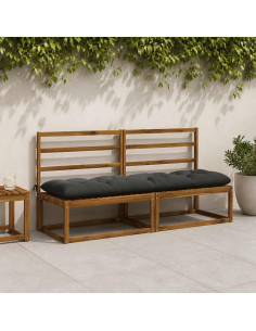 Cuscino per panchina VIANEN 100% Poliestere Antracite
