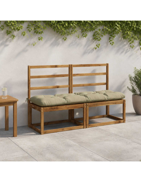 Cuscino per panchina VIANEN 100% Poliestere Verde chiaro