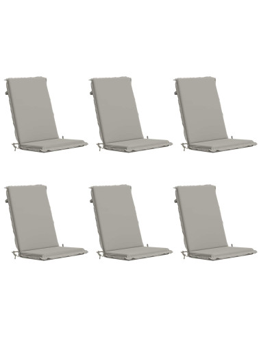 Cuscino per sedia a schienale alto GEMERT 6 pz 100% Poliestere