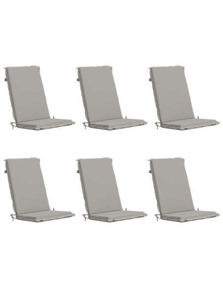 Cuscino per sedia a schienale alto GEMERT 6 pz 100% Poliestere