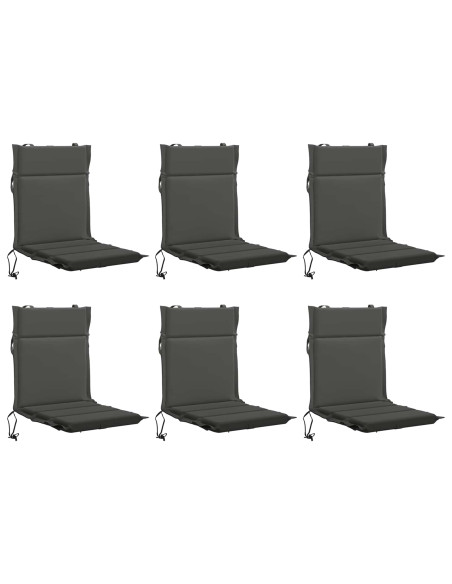 Cuscino per sedia a schienale basso GEMERT 6 pz 100% Poliestere