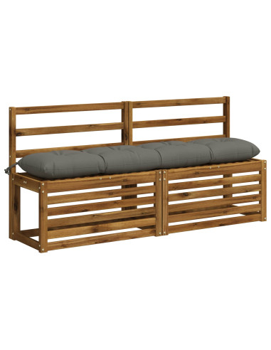 Cuscino per panchina VIANEN 100% Poliestere Grigio
