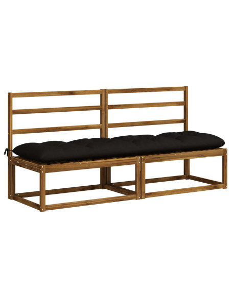 Cuscino per panchina VIANEN 100% Poliestere Nero