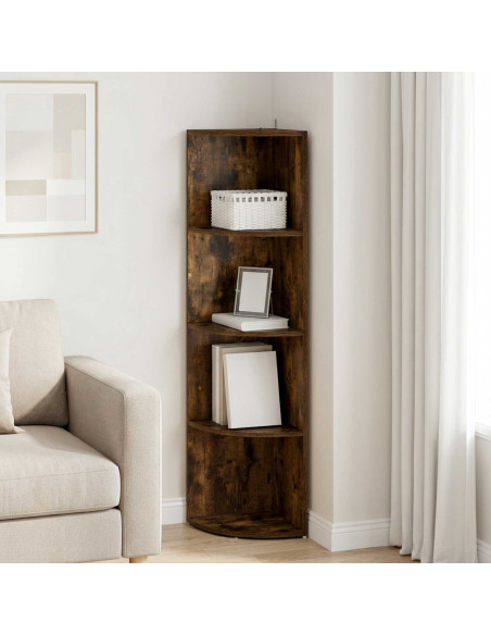 Mensola angolare 4 livelli 41,5 x 41,5 x 143 cm