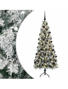 Albero di Natale artificiale con palline 240 cm 300 LED 2