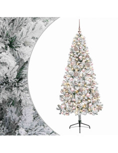 Albero di Natale artificiale con palline 240 cm 300 LED 2