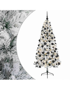 Albero di Natale artificiale con palline 240 cm 300 LED 2