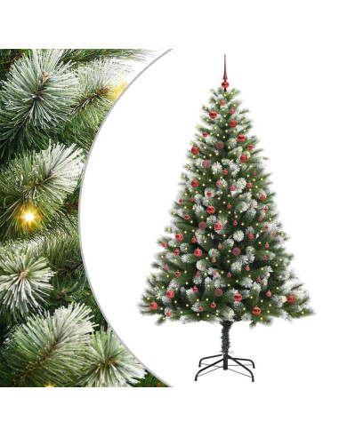Albero di Natale artificiale a cerniera con neve fioccata