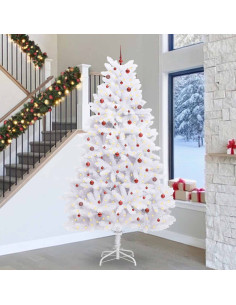 Albero di Natale Artificiale con Rami Pieghevoli Bianco 300 cm
