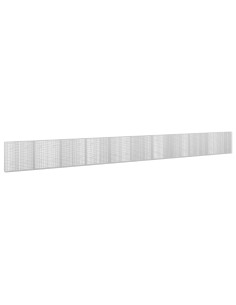 Gabione con Filo da 5 mm e Rete da 5x2,5 cm 1050x20x100 cm 2