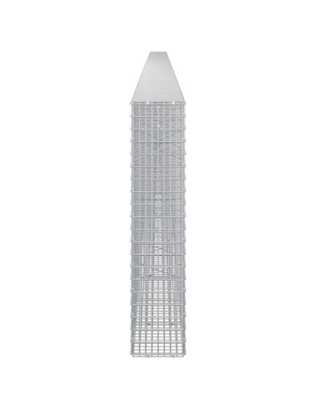 Gabione con Filo da 5 mm e Rete da 5x2,5 cm 1050x20x100 cm
