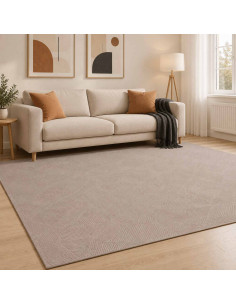Tappeto IZA Beige 200 x 280 cm 100% Poliestere Pelo basso
