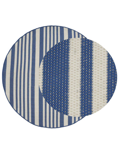 Tappeto per interni ed esterni OLITE Naturale e blu navy