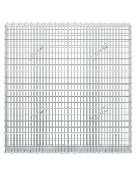 Gabione con Filo da 5 mm e Rete da 5x2,5 cm 100x20x100 cm