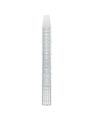 Gabione con Filo da 5 mm e Rete da 5x2,5 cm 350x10x100 cm