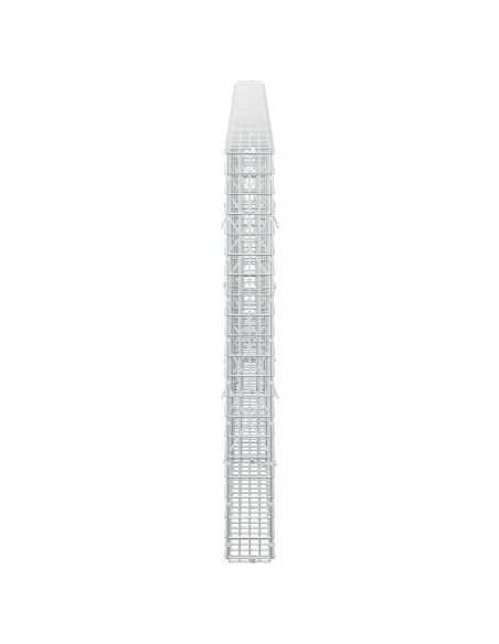 Gabione con Filo da 5 mm e Rete da 5x2,5 cm 350x10x100 cm