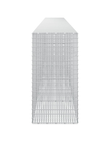Gabione con Filo da 5 mm e Rete da 5x2,5 cm 600x50x100 cm