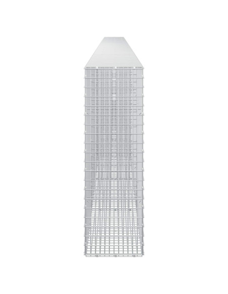 Gabione con Filo da 5 mm e Rete da 5x2,5 cm 800x30x100 cm