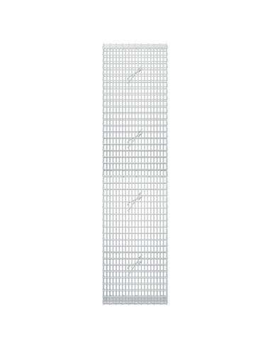 Gabione con Filo da 5 mm e Rete da 5x2,5 cm 50x20x200 cm