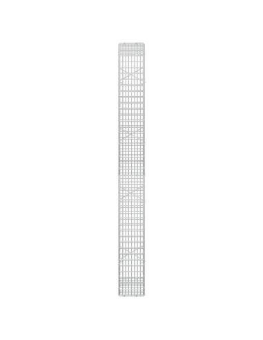 Gabione con Filo da 5 mm e Rete da 5x2,5 cm 50x20x200 cm